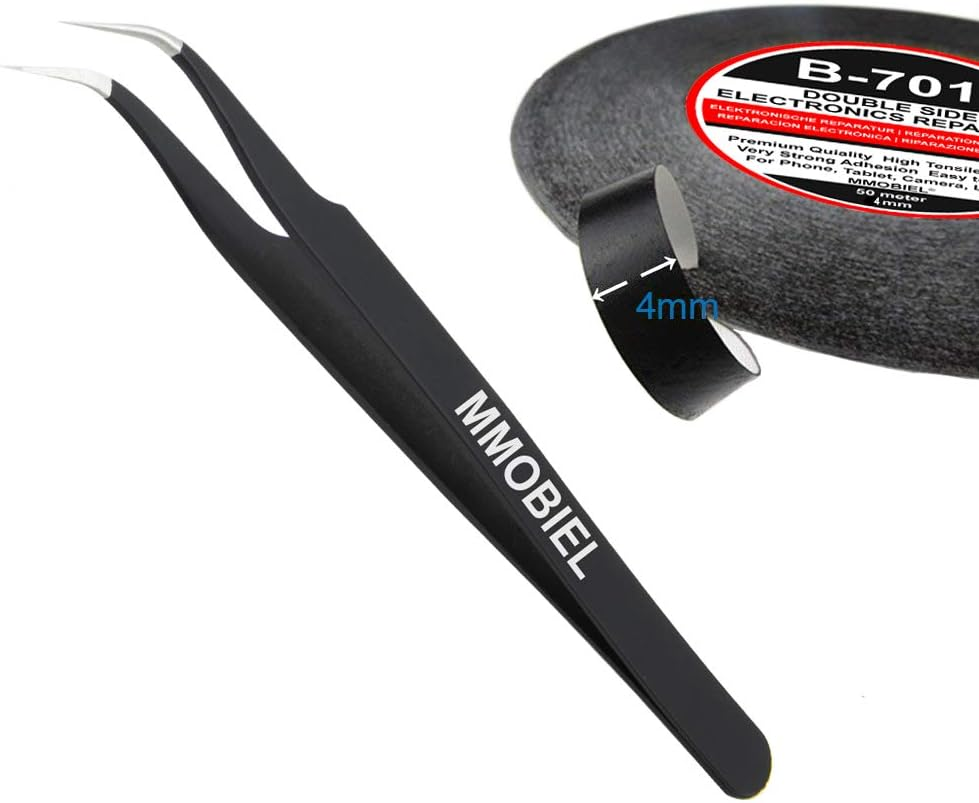 MMOBIEL 4 Mm Double Sided Layer Strong Adhesive Tape 50 M Long Roll (Black) for Smartphone Tablet Repair