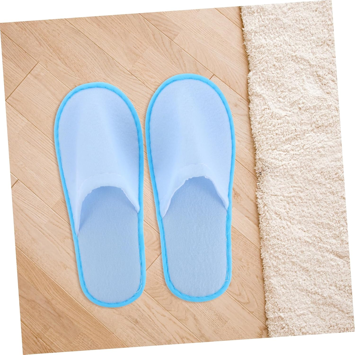 Healvian Disposable Slippers Travel Toiletries Indoor Slippers Bulk Hotel House Slippers for Guests Spa Slippers Home Indoor Slippers Salon Slippers Grey Pulled Cloth image number 5