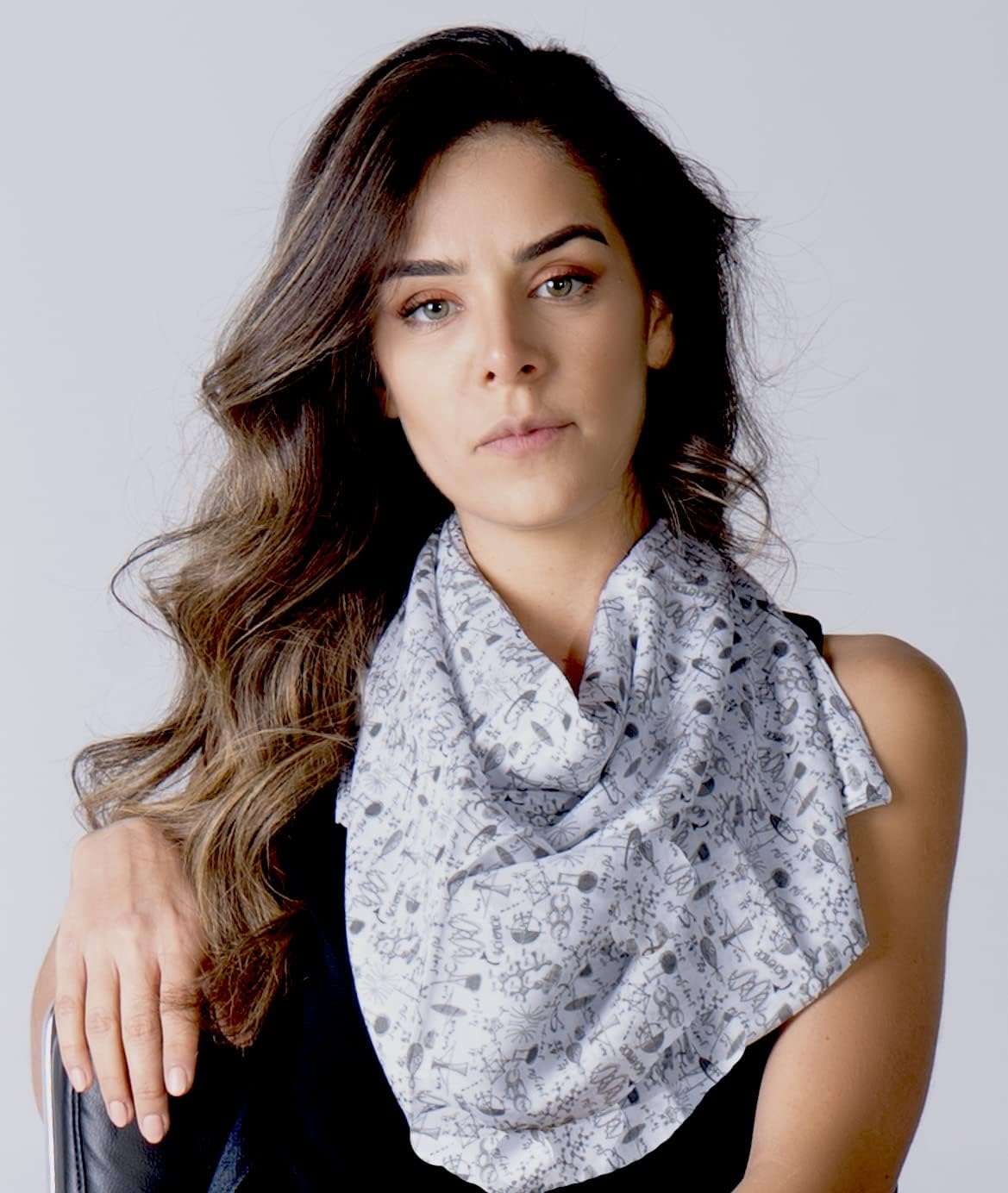 Di Capanni Science Infinity Scarf for Her Geeky Women Chemistry Biology Scientist Physics Colorful image number 4