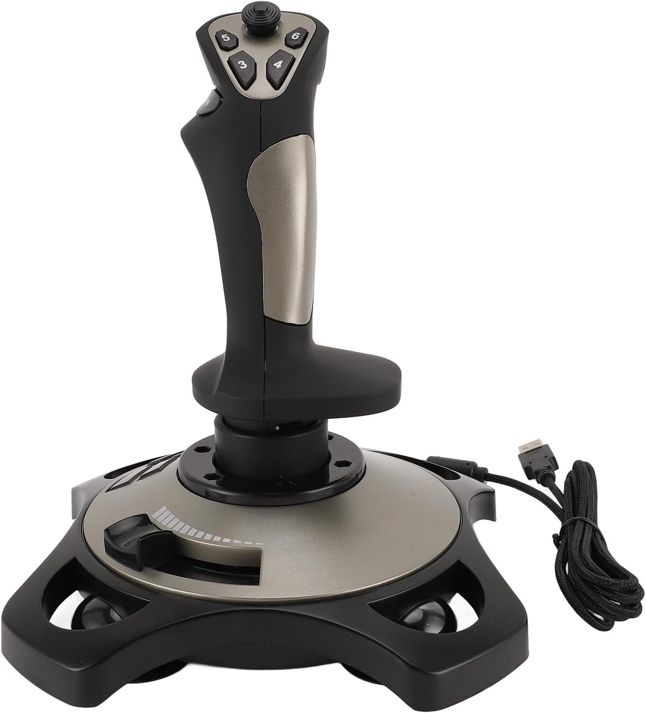 PC Flight Joystick Control, USB Wired Flight Stick with Vibration Function and Throttle Control, Universal Simulation Controller Joystick for Pc/Computer/Laptop, 7/8/10/11