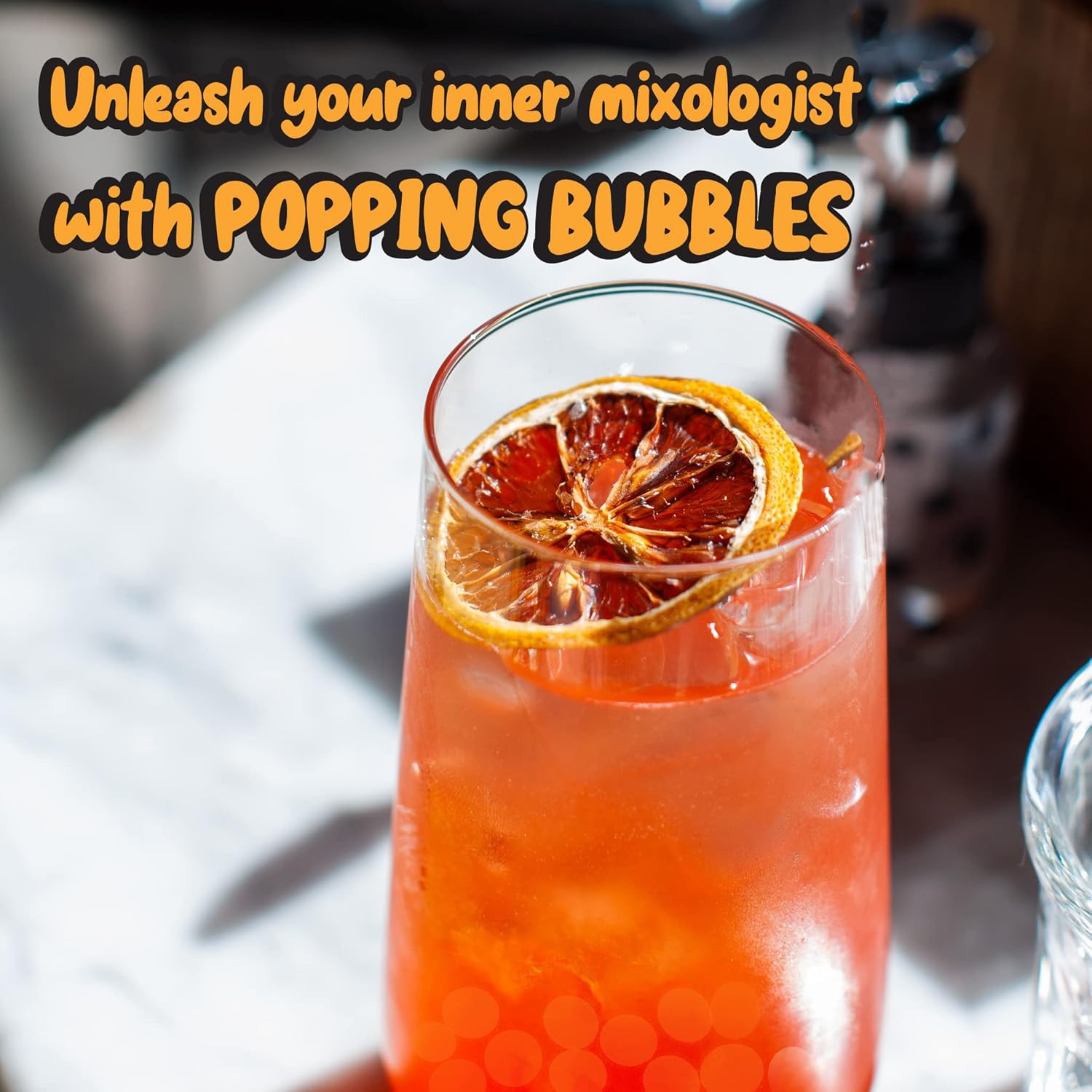 Locca - Bubble Tea Pearls - Popping Boba Pearls - Instant Tapioca Pearls for Bubble Tea Kit - 4 Pack - Mango -Blueberry | Blueberry - Lychee - Strawberry- 490G image number 5