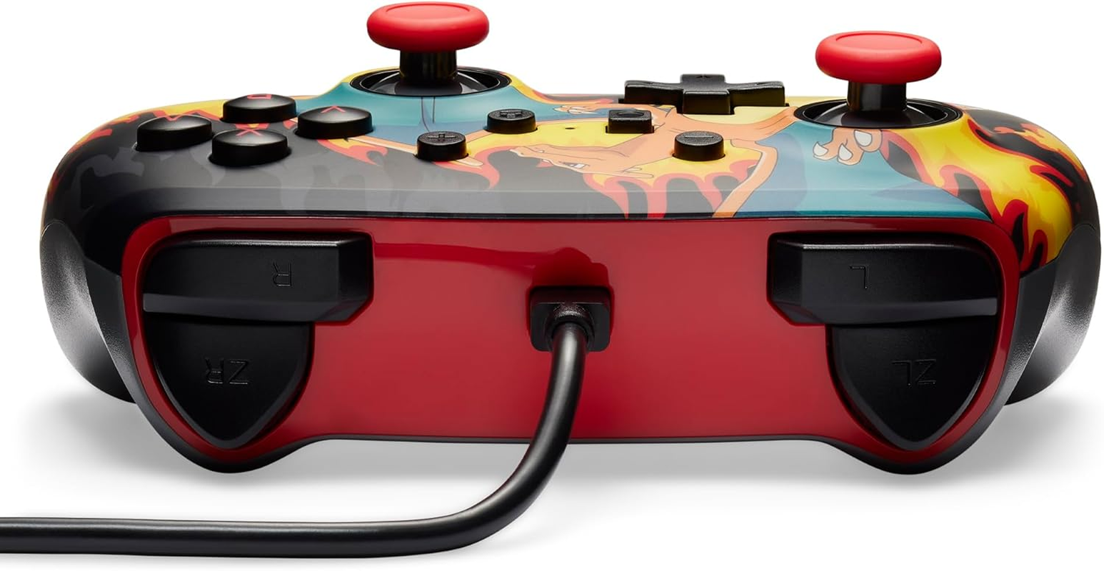 Powera Enhanced Wired Controller for Nintendo Switch, Charizard Firestorm
