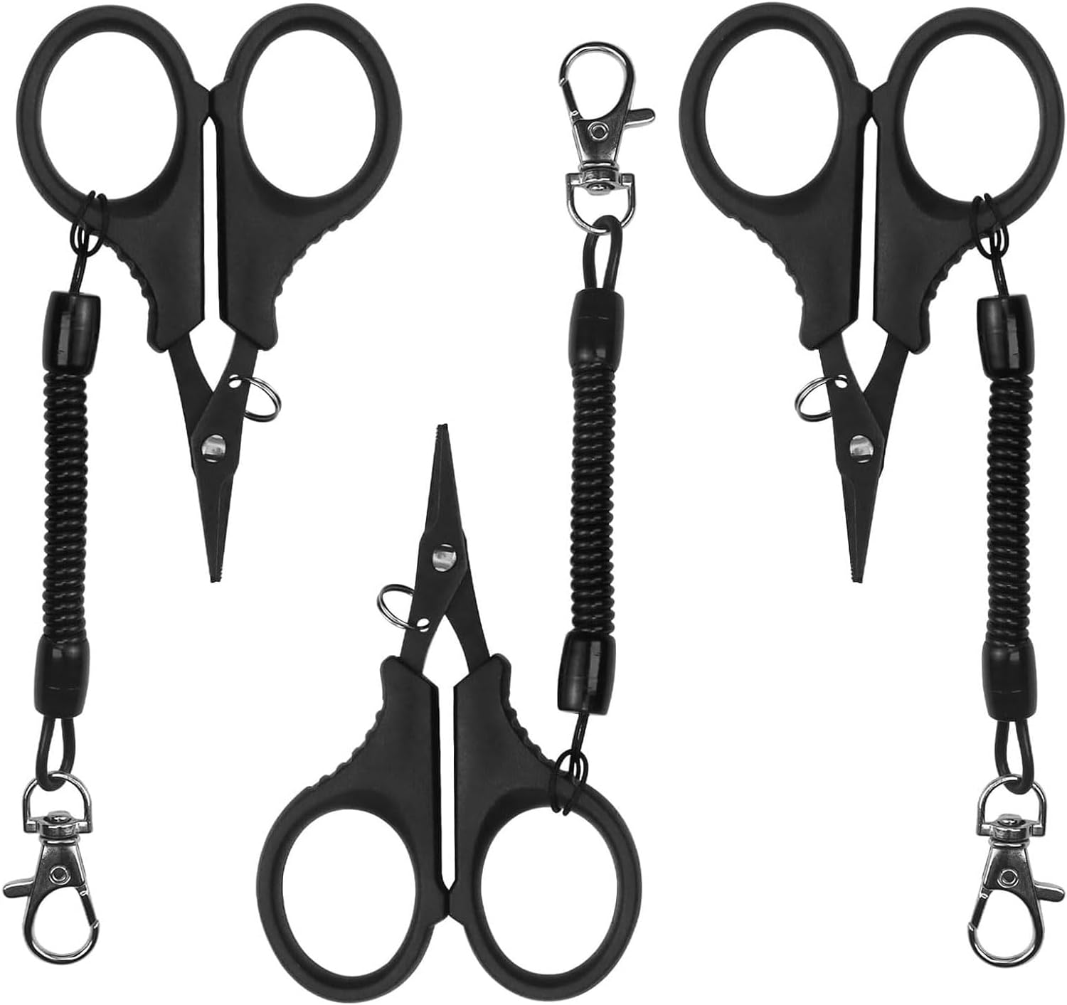 Rhoyee 3PCS Fishing Line Scissors &ndash; Sharp Braided Line Cutters with Non-Slip Handle, Compact Fishing Tools for Anglers, Kayak, Boat & Shore Use image number 5