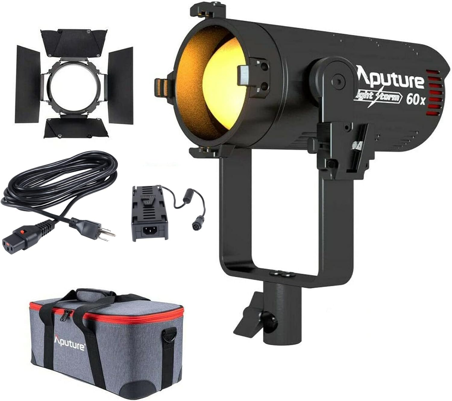 Aputure LS 60X LED Video Light,60W Bi-Color 2700~6500K Support App Control,Built-In Lighting Fx,Adjustable Bowens Mount Light for Photography,Outdoor Shooting image number 5