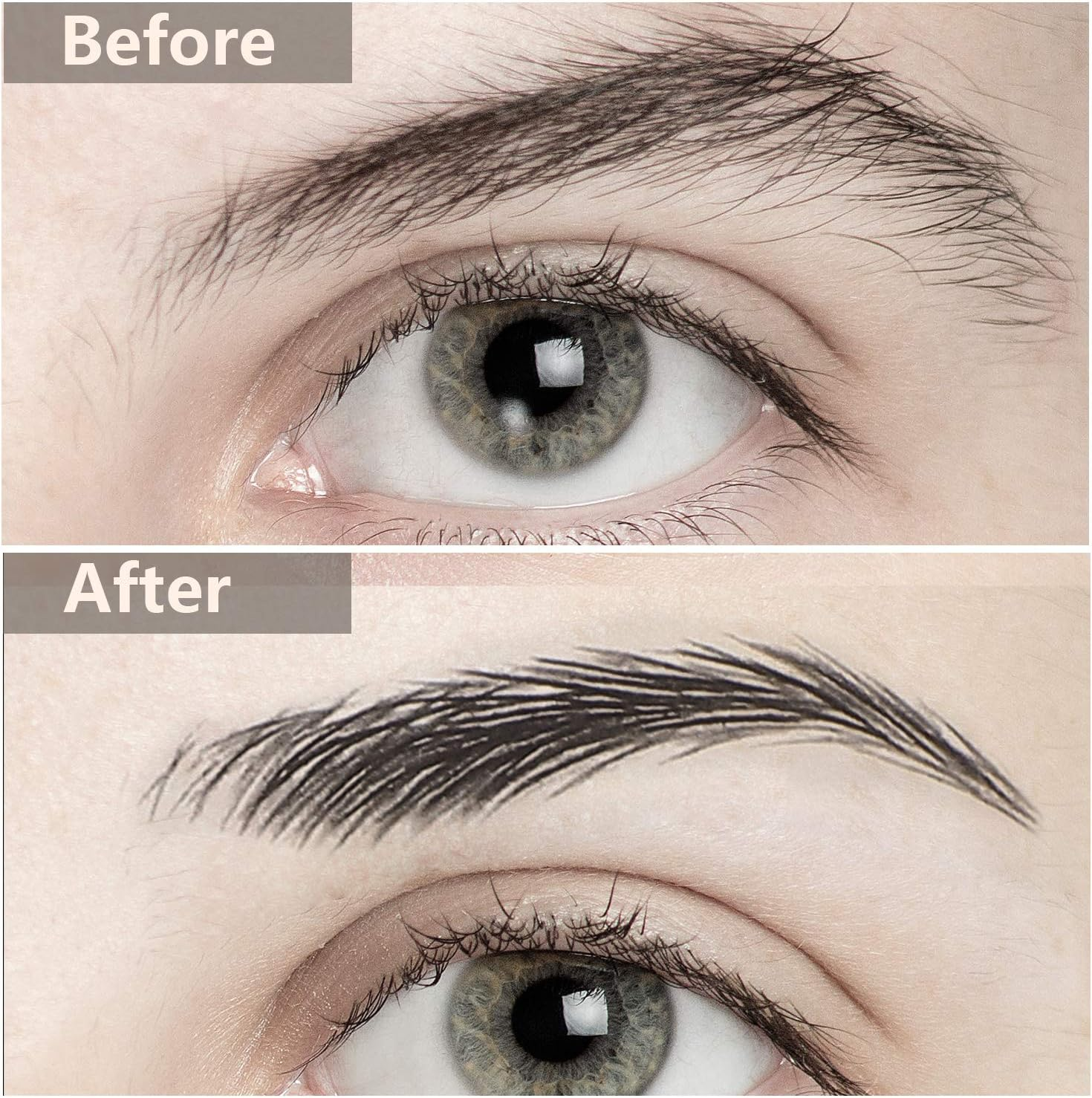 Maitys 12 Sheets 108 Pairs 4D Hair like Waterproof Eyebrow Tattoos Stickers Temporary Transfer Brows Decal Peel off Fake Eyebrow Sticker Instant Authentic Brow Decal for Women(Classic Style) image number 3