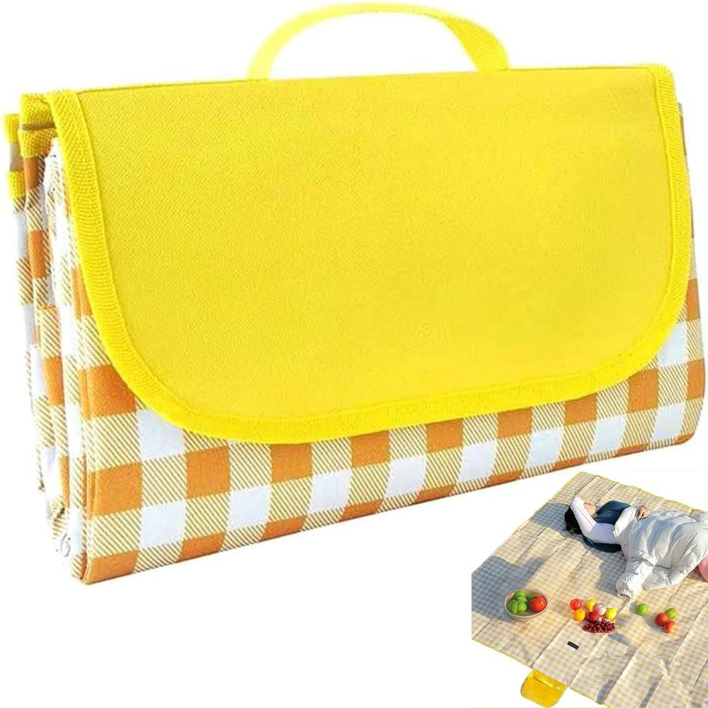 MTSDM Foldable Picnic Mat, Picnic Beach Blanket, Foldable Lightweight Waterproof Sand Mat, 195CM X 200CM Sandproof Waterproof Camping Portable Travel Blanket for Beach, Camping, Hiking, and Picnics image number 2