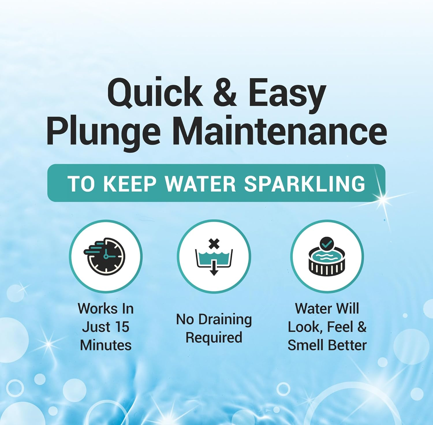 Bio Ouster 3In1 Weekly Cold Plunge Water Treatment - Cold Plunge Cleaner, Clarifier, Softener - Water Stabilizer for Cold Plunge, Ice Bath Cleaner, Cold Plunge Accessories, Ice Bath Accessories (32Oz) image number 4