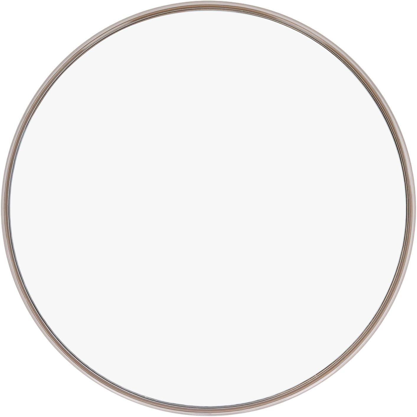 30X Magnifying Mirror, 6 Inch Signal Sided Magnifying Makeup Mirror with 3 Suction Cups, Portable Wall Mounted round Travel Bathroom Mirror, Suction Vanity Mirror (Gold)