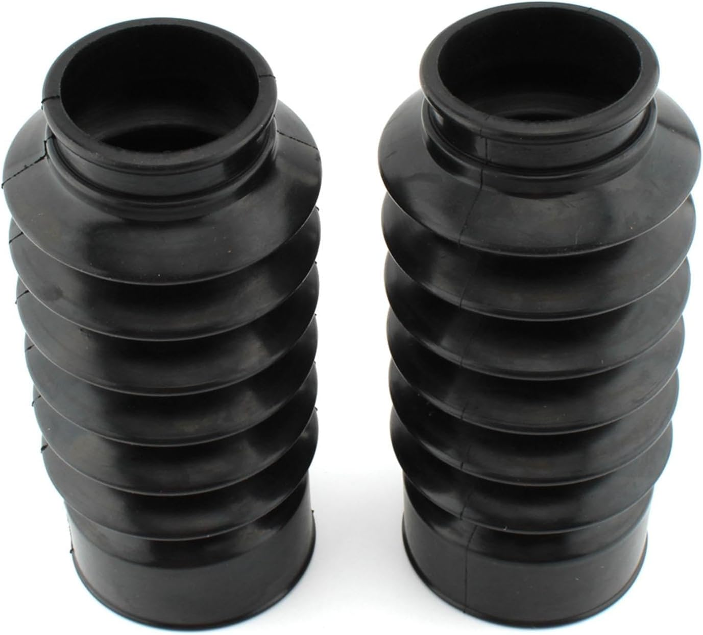 2Pcs Motorcycle Front Fork Covers Rubber Boots Gaiters Replace with Zip Ties,Dust Boots Dust Cover image number 4