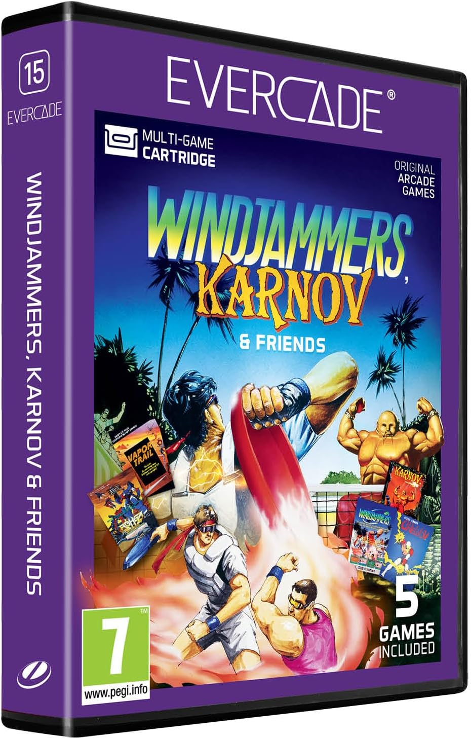 Evercade Windjammers, Karnov & Friends image number 2