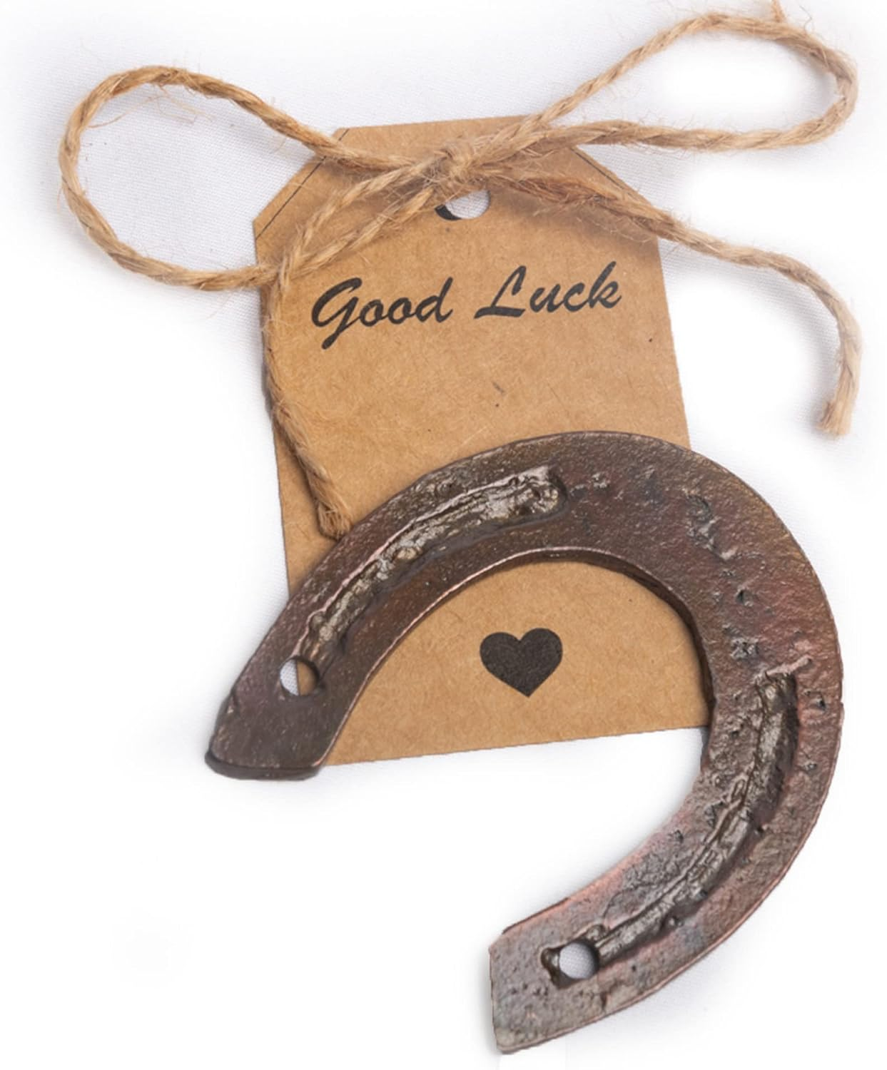WC 40 Pcs Lucky Horseshoes Western Christmas Decor Wedding Favors Rustic Horseshoe Mini Horse Decor Party Western Party Decorations Baby Shower Return Gifts with Tags Vintage Craft Horseshoe - Horseshoe 40 Pcs image number 6