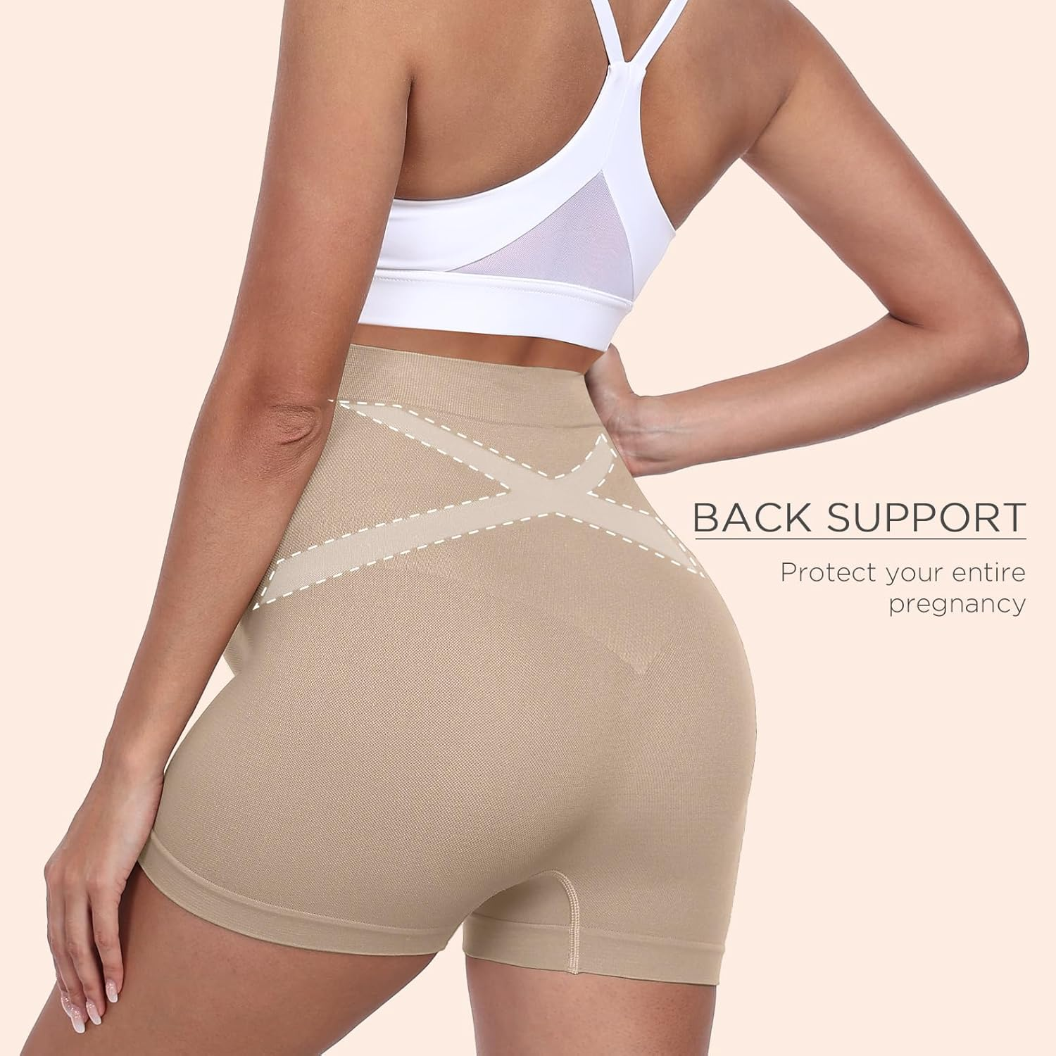 Seamless Maternity Shapewear, Belly Support Pregnancy Underwear for Maternity Photography and Baby Shower Dresses