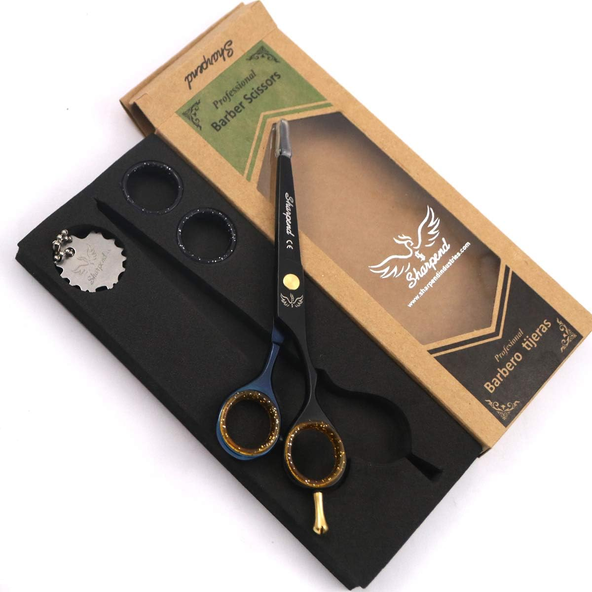 Hair Cutting Scissors Professional 6.5'' Hairdressing Shears, Thinning Scissors, Japanese Stainless Steel Razor Sharp Scissors for Barber & Salon Kit for Men & Women image number 5