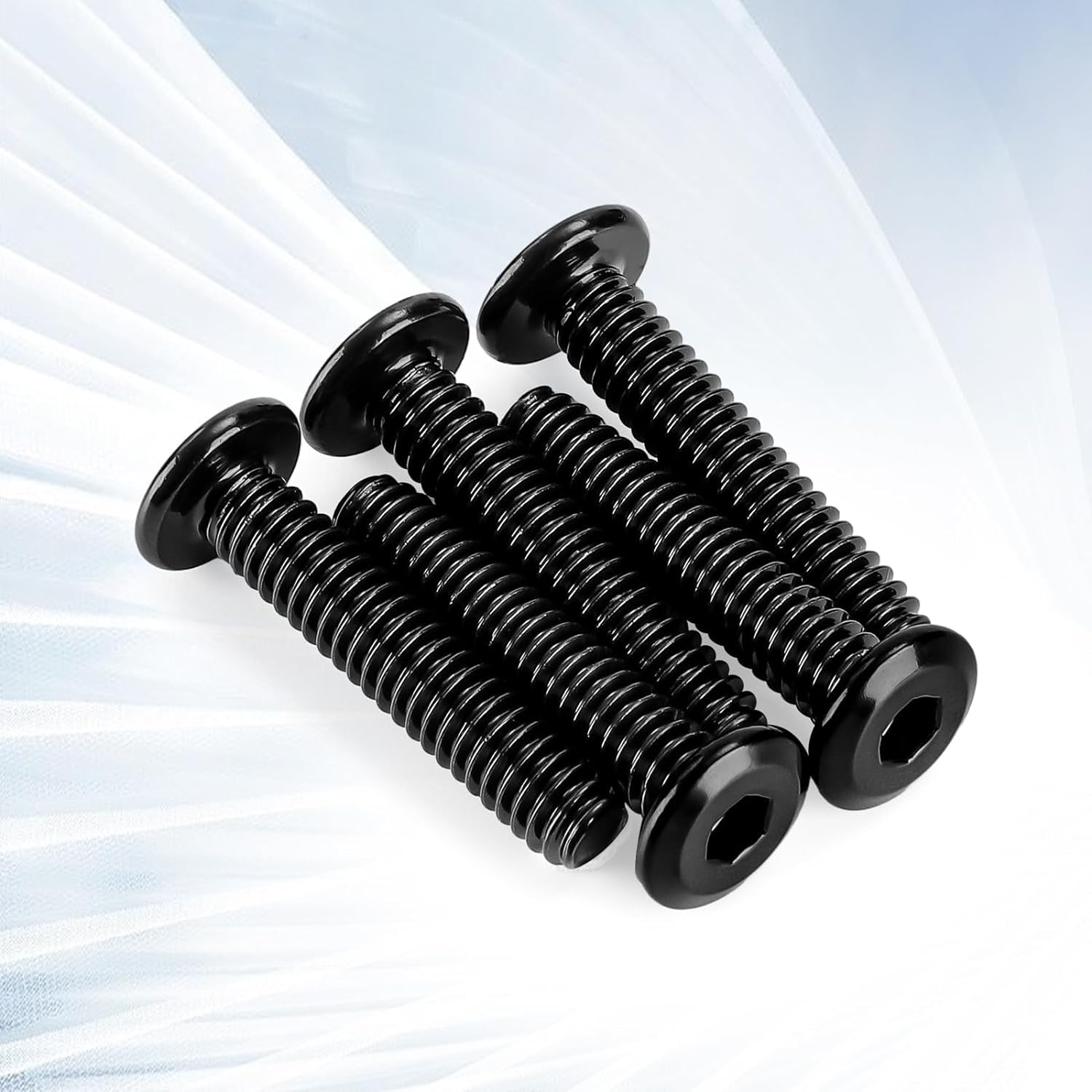 Eisbiek M6 X 25Mm 10Pcs Flat Head Hex Socket Cap Screws Bolts, 304 Stainless Steel Furniture Bolts Full Thread, Black Oxide & Hex Spanner (10Pcs M6 X 25Mm) image number 6