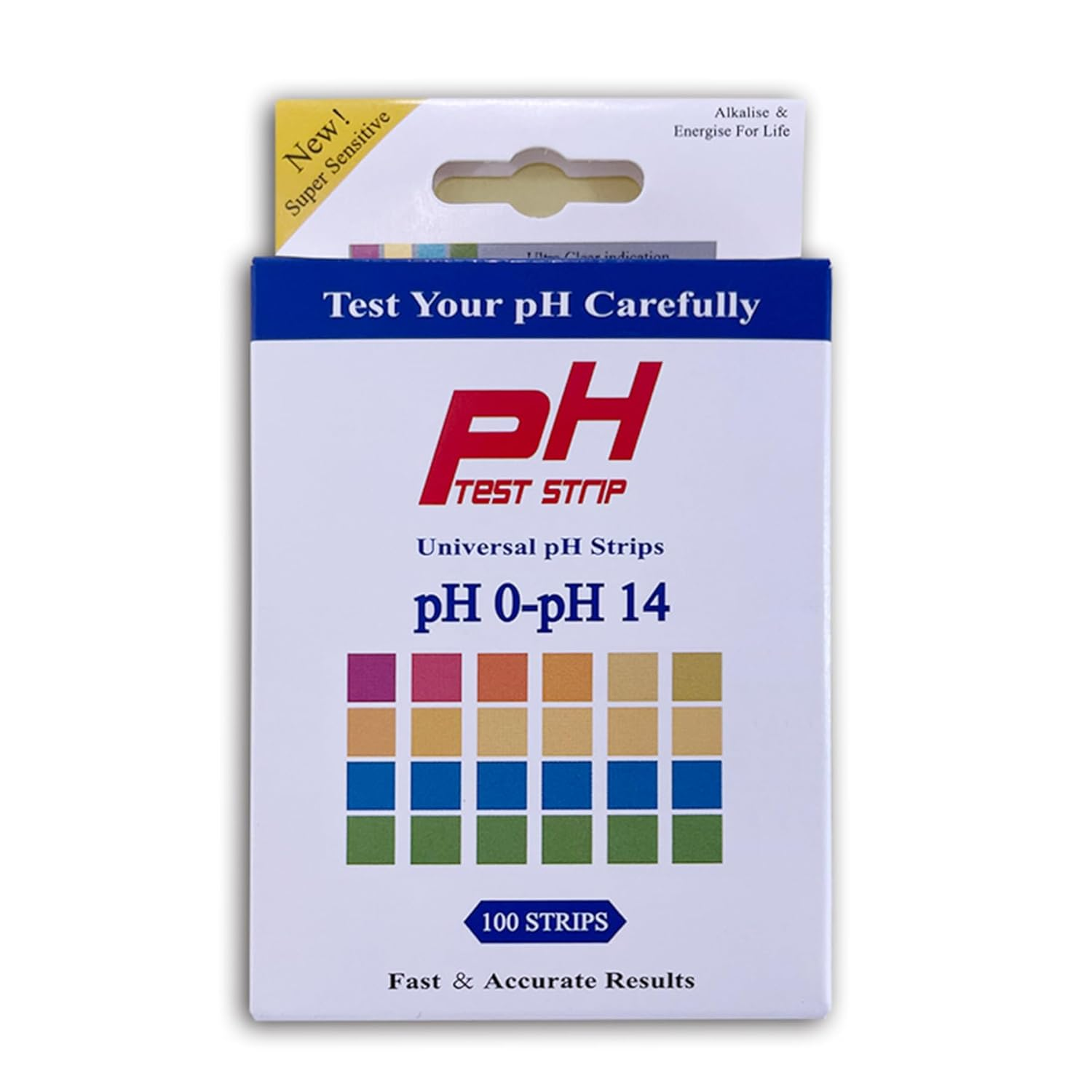Universal Ph Test Strips 0-14, 100Ct Kit for Food, Soap Making & Kombucha, Accurate Litmus Paper Ph Test Strips for Liquids, Water, Aquarium, Pool, Spa - 100 Strips
