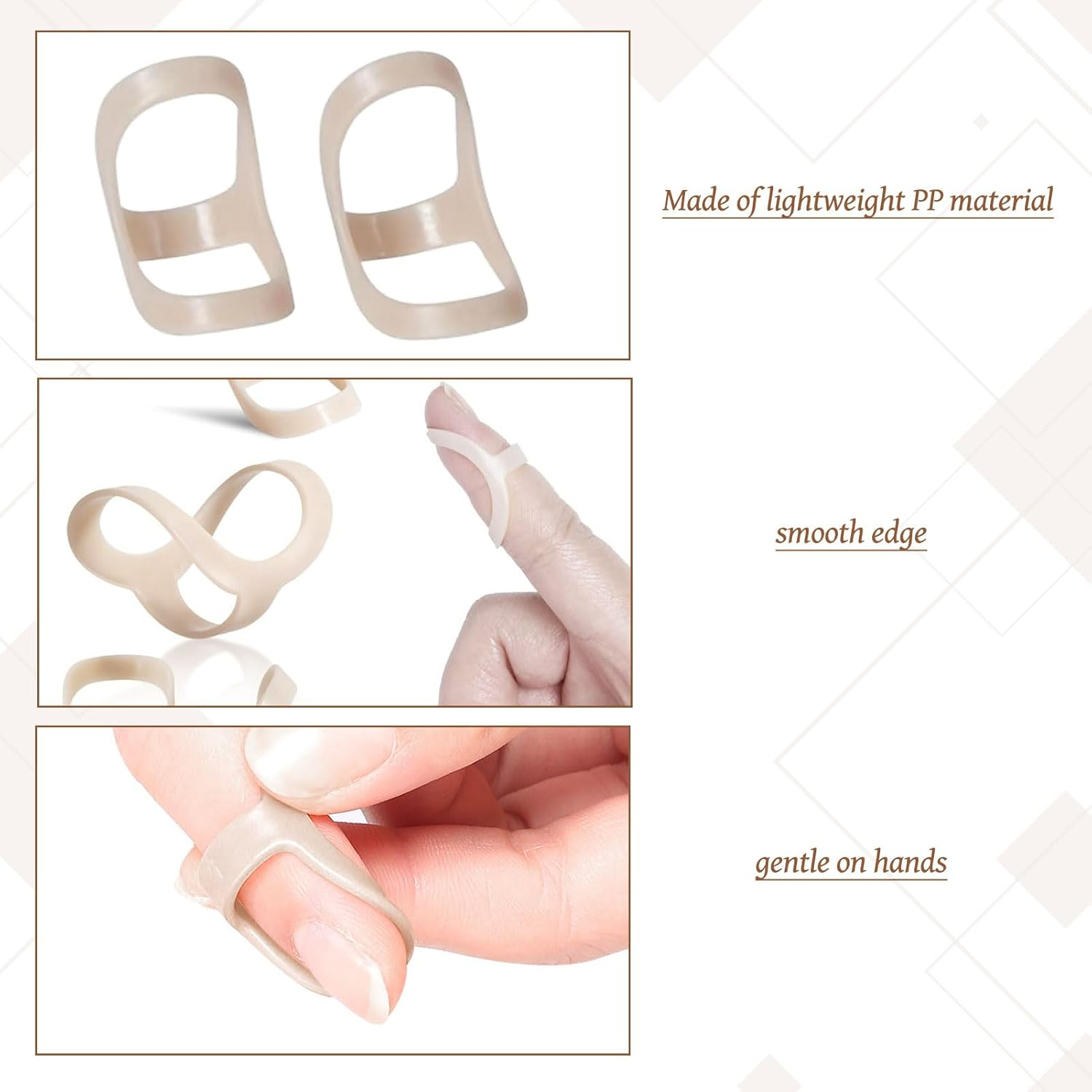 Trigger Finger Splint, 8Pcs Thumb Brace, Mallet Finger Splint, Splint Kit for Arthritis, for Arthritis and Trigger Finger Relief, for Mallet and Straightening(Sizes 2-8, 10)