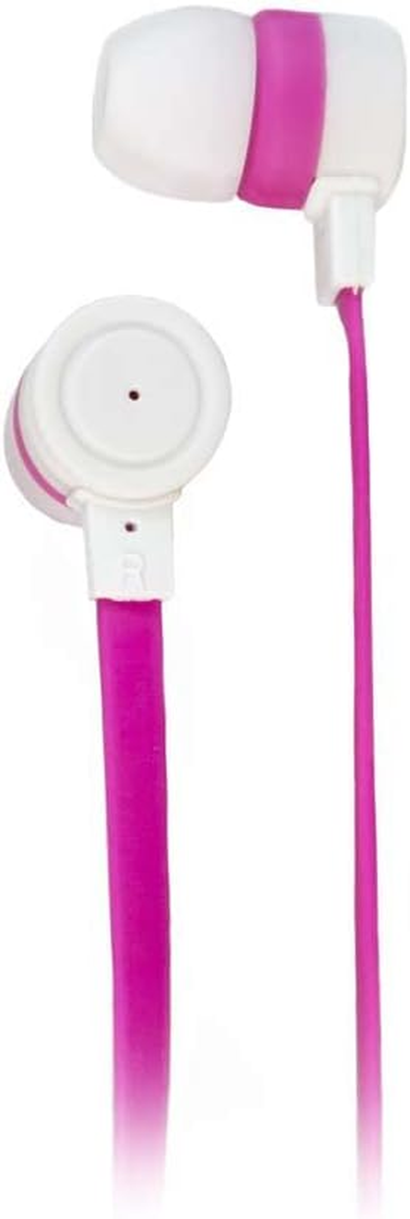 Aiino Universal Headset with Microphone for Smartphone Iphone/Samsung/Huawei (Pink/White)