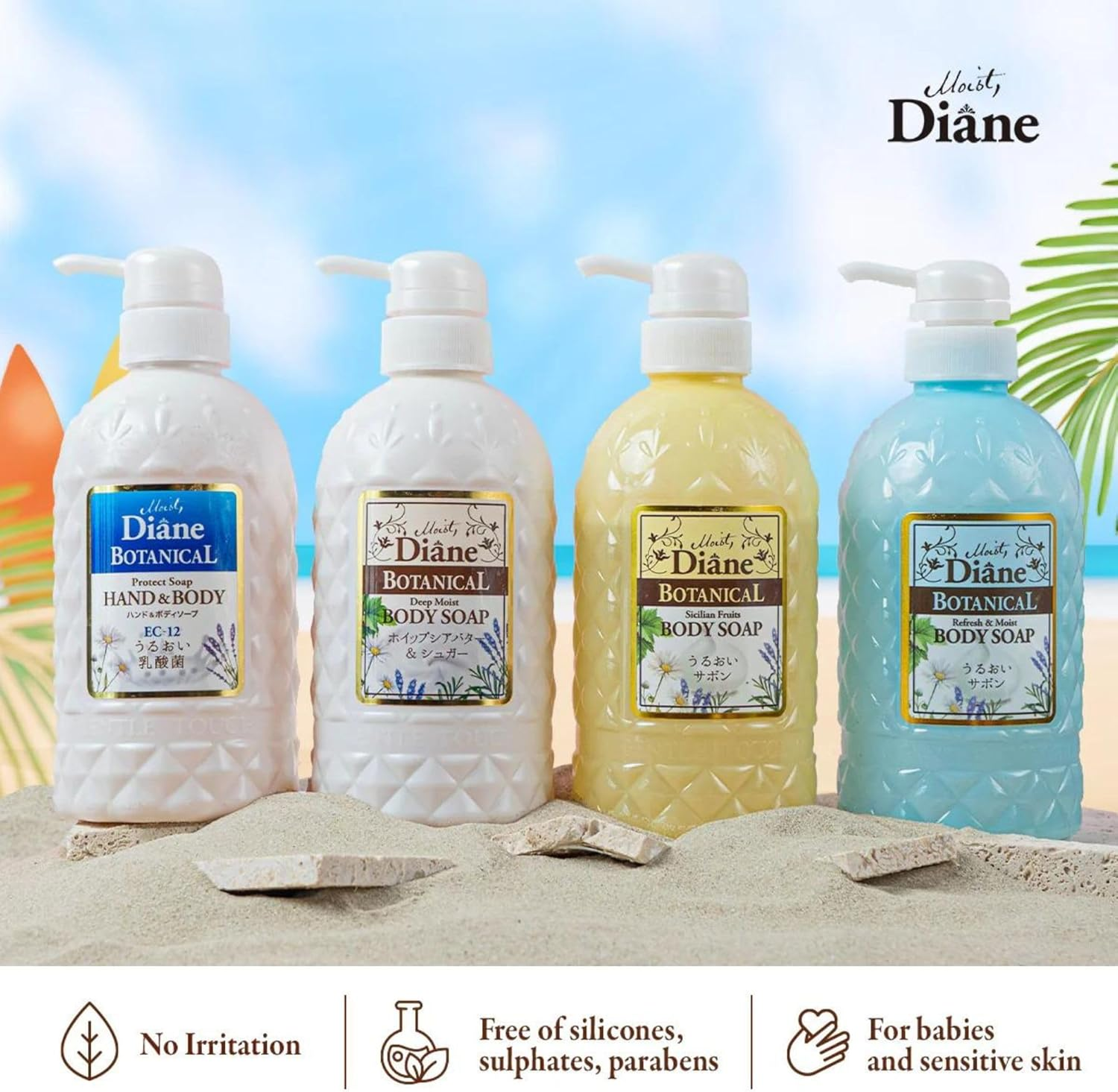 Diane Moist Botanical Refresh and Moist Body Soap, 500 Ml image number 1