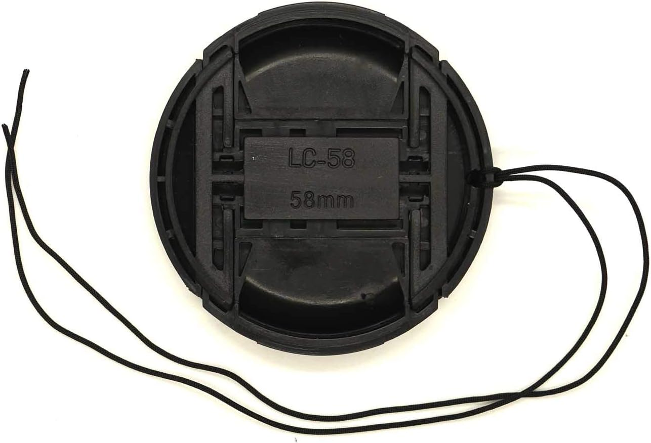58Mm Lens Cap Compatible for Canon EF-S 18-55Mm EF 50Mm F/1.4, Compatible for Nikkor 55-300Mm 50Mm/1.4G, Compatible for Xc16-50Mm Xf18-55Mm Lens 2 Pack image number 4