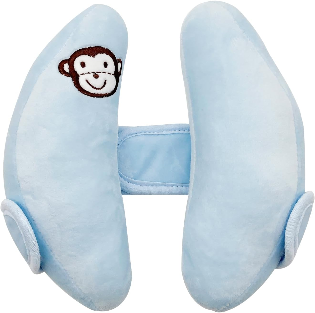 Adjustable Baby Head Neck Support Pillow,Baby Travel Pillow Cushion for Car Seat,Stroller Headrest Pillow for Infants,Head and Neck Support Pillow for Pushchair,Blue