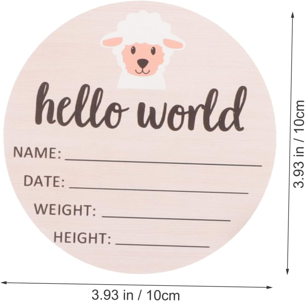 1 Set Milestone Cards Wooden Monthly Signs for Newborn Announcement and Photography Smooth Surface Unique Design Present for Expecting Moms image number 4