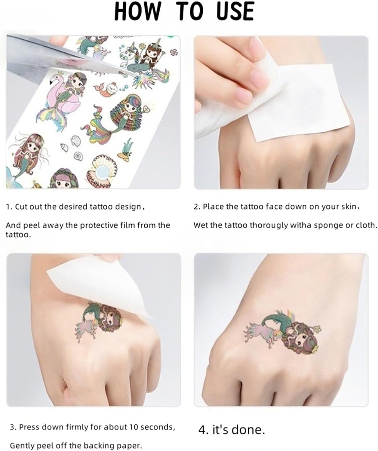 10 Sheets Mini Finger Tattoo Stickers Black Series Small Fresh Hand Clavicle Temporary Stickers image number 6