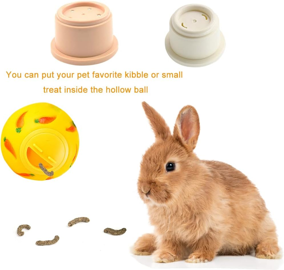 Tkocisa 9 PCS Bunny Stacking Cups, Stacking Cups for Rabbits Stack up Bunny Cups Toys Rabbit Food Dispenser for Rabbits Bunny Small Animals