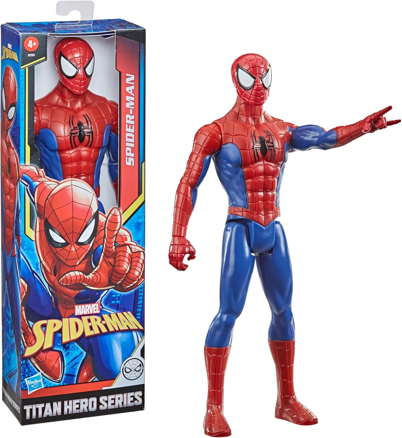 Marvel - Titan Hero Series - 12" Spider-Man - Inspired by Peter Parker Spider-Man Movie - Action Figure and Toys for Kids - Boys and Girls - Ages 4+ image number 3