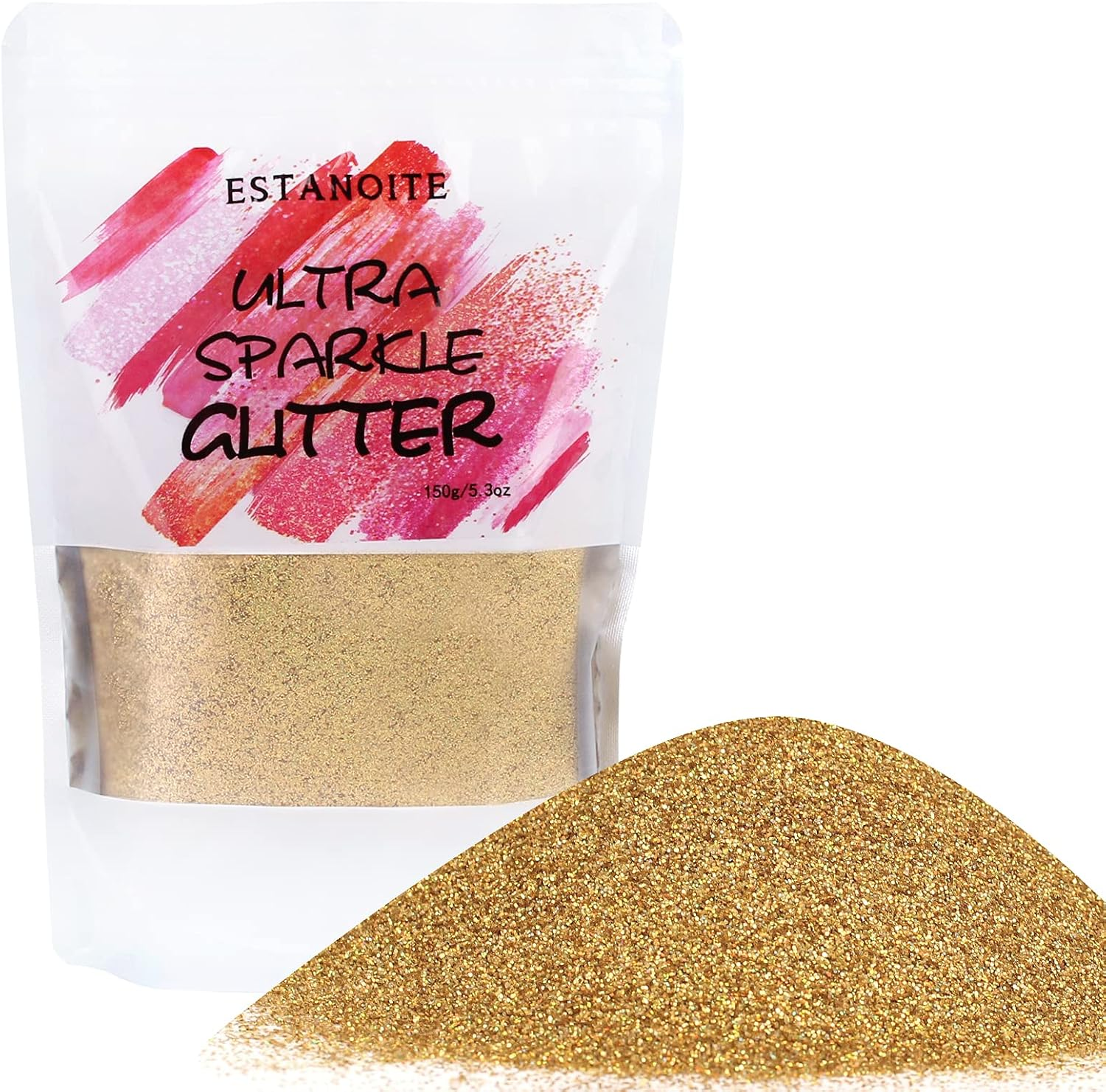 Holographic Fine Glitter, 150G Multipurpose Extra Fine Craft Glitter for Resin Arts and Crafts, Body Nail Art Eye Face Hair, Holographic Glitter for Epoxy Tumbler, Slime Making (Burgundy)