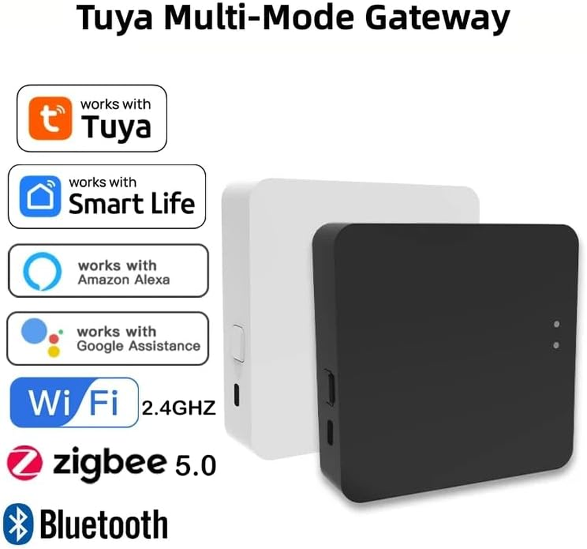 Uantii Tuya Multi-Mode Gateway Hub Wifi Smart Home Bridge for Tuya Zigbee 3.0 Bluetooth Mesh Devices,Smart Life App Control,Compatible with Alexa Google Alice (White) image number 5