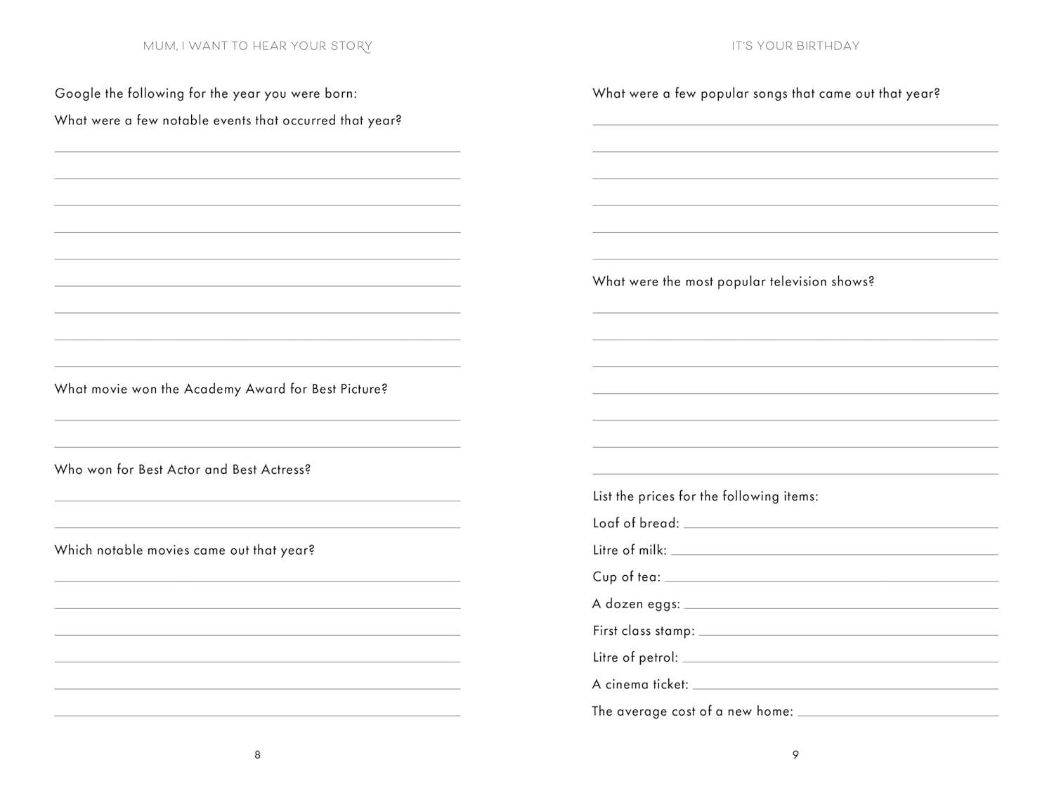 Mum, I Want to Hear Your Story (Expanded Edition): a Mother'S Guided Journal to Share Her Life & Her Love image number 3