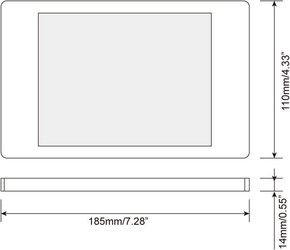 Dream Lighting 12V DC LED Rectangle Ceiling under Cabinet Kitchen down Light with Switch for Caravan Motorhome Camper RV Marine Cars Cool White image number 3