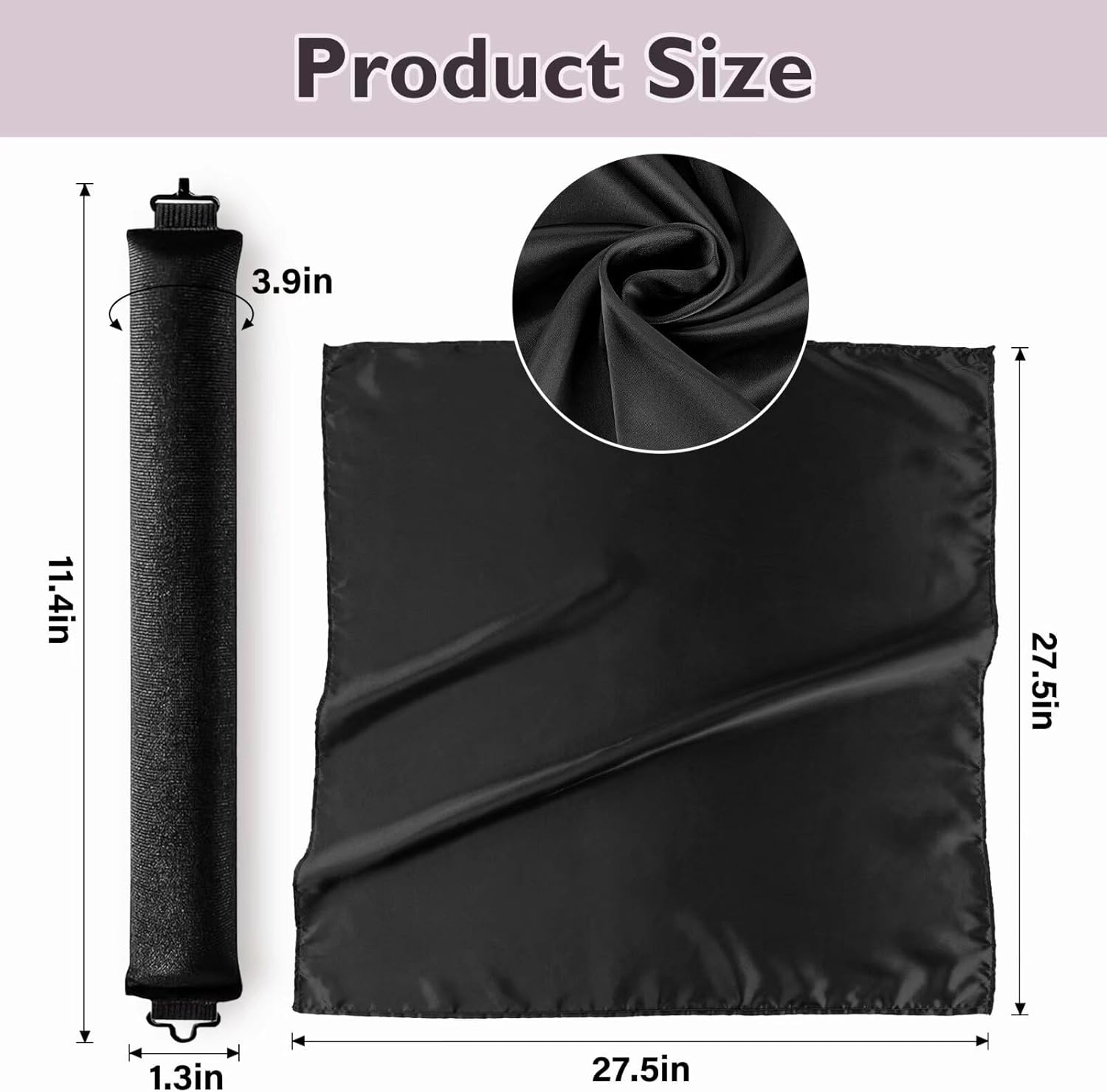 Overnight Hair Curlers Heatless Curls - 6 Pcs No Heat Blowout Curling Rods to Sleep in with Satin Hair Scarf image number 4