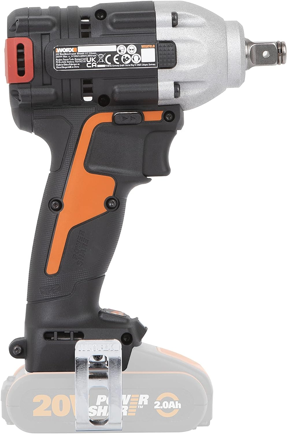 WORX WX272.9 20V Cordless Brushless Impact Wrench - Skin Only image number 6