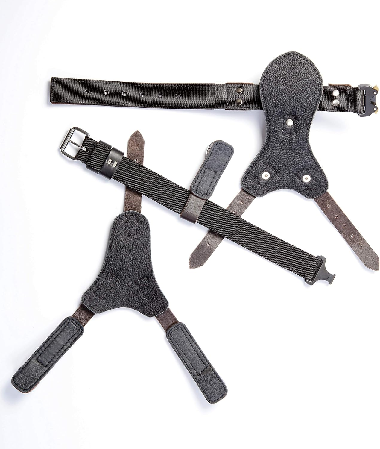 Dingo Gear Epic Dog Harness, Classic Leather with Almighty Safety System, Adjustable, Cushioned, Lined, Approved by Professionals, Size L, Brown (S05-18) image number 4