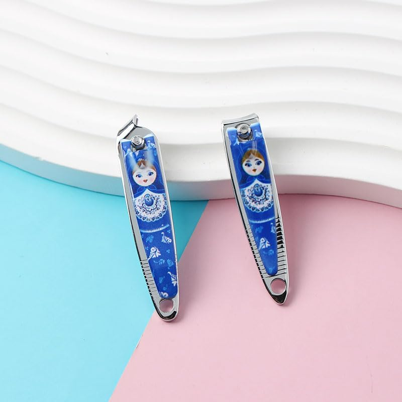 NOIAFZY 7Pcs Traditional Russian Nesting Design Nail Clippers Manicure Set Nail Scissors image number 3