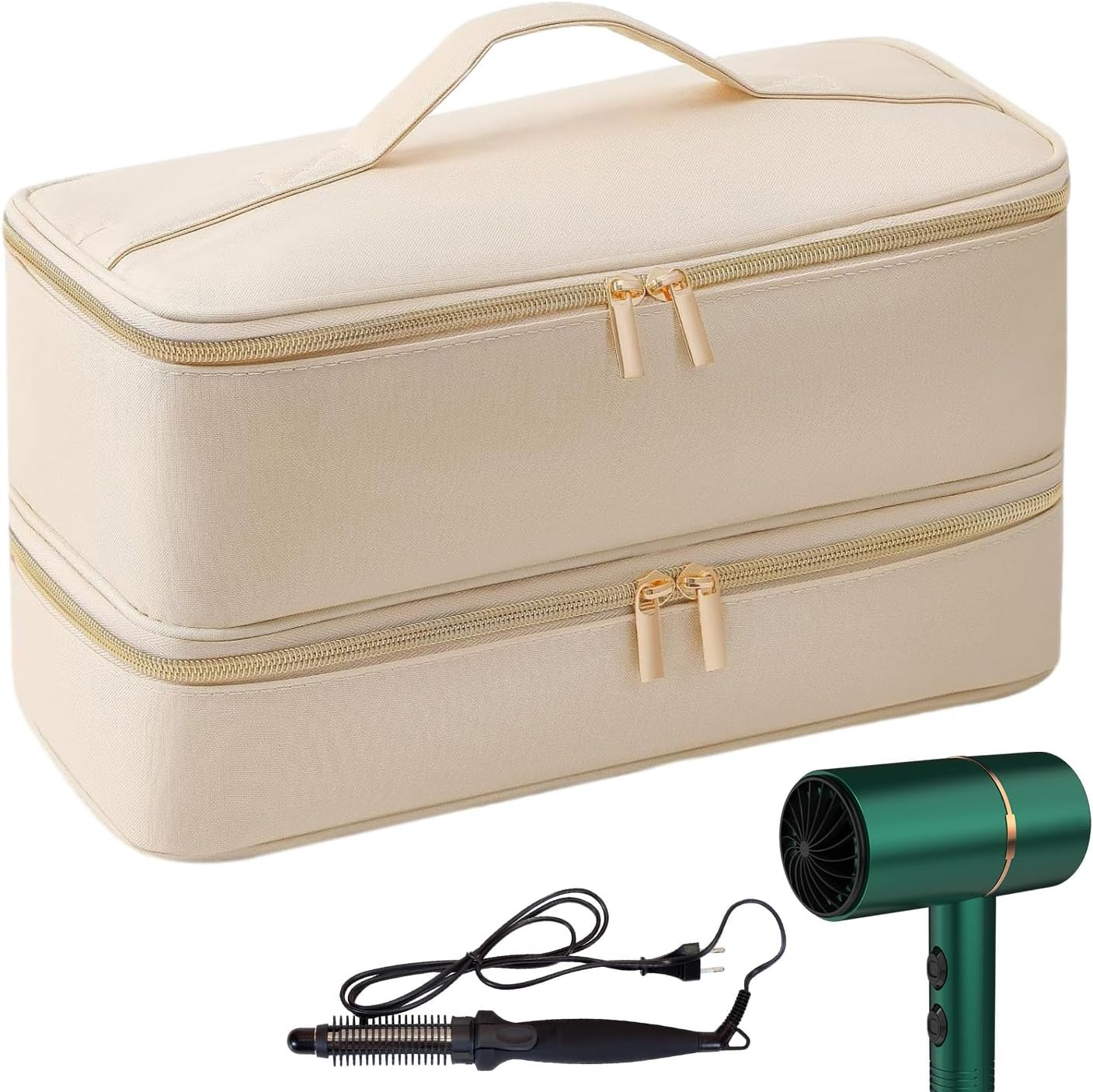 Mxshc Travel Hair Bag,Handheld Portable Hair Dryer Case - Hair Tool Storage Organizer, Dustproof Hair Accessories Bag for Hair Dryer and Curling Iron