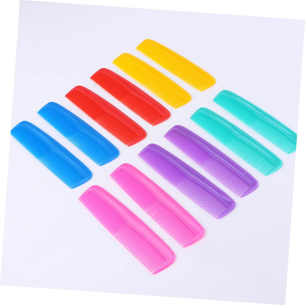 OHPHCALL 12Pcs Mini Hair Comb Static Hair Brush Portable Travel Hairdressing Comb image number 2