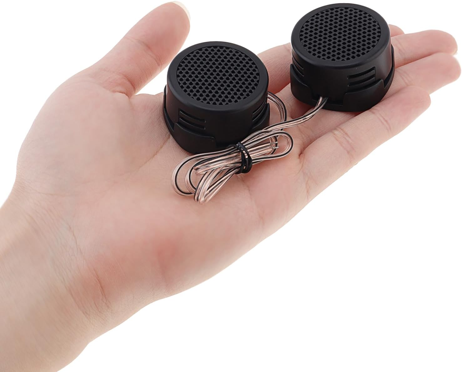 Car Tweeters, 4Pcs 500W High Efficiency Mini Dome Tweeter Speakers for Car Audio System image number 4