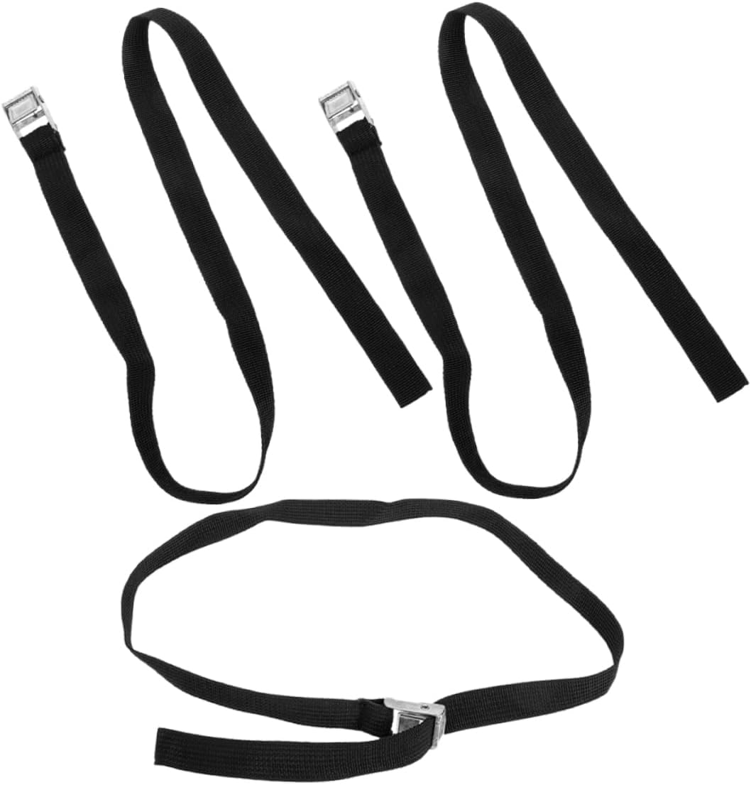 EXHUMKY 3Pcs Adjustable Surfboard Travel Straps with Metal Buckle Heavy Duty Elastic Lashing Straps for Luggage Secure Transport Outdoor Fitness Gear Carrying image number 1