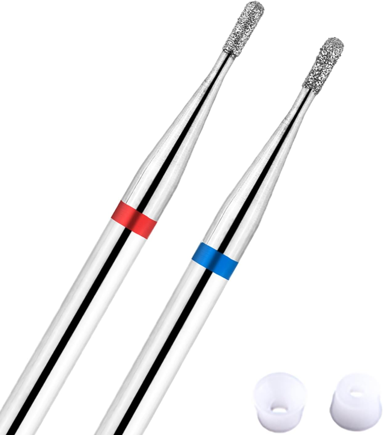 Acycoin2A 2Pcs round Tapered Cuticle Clean Nail Drill Bit (I) image number 5
