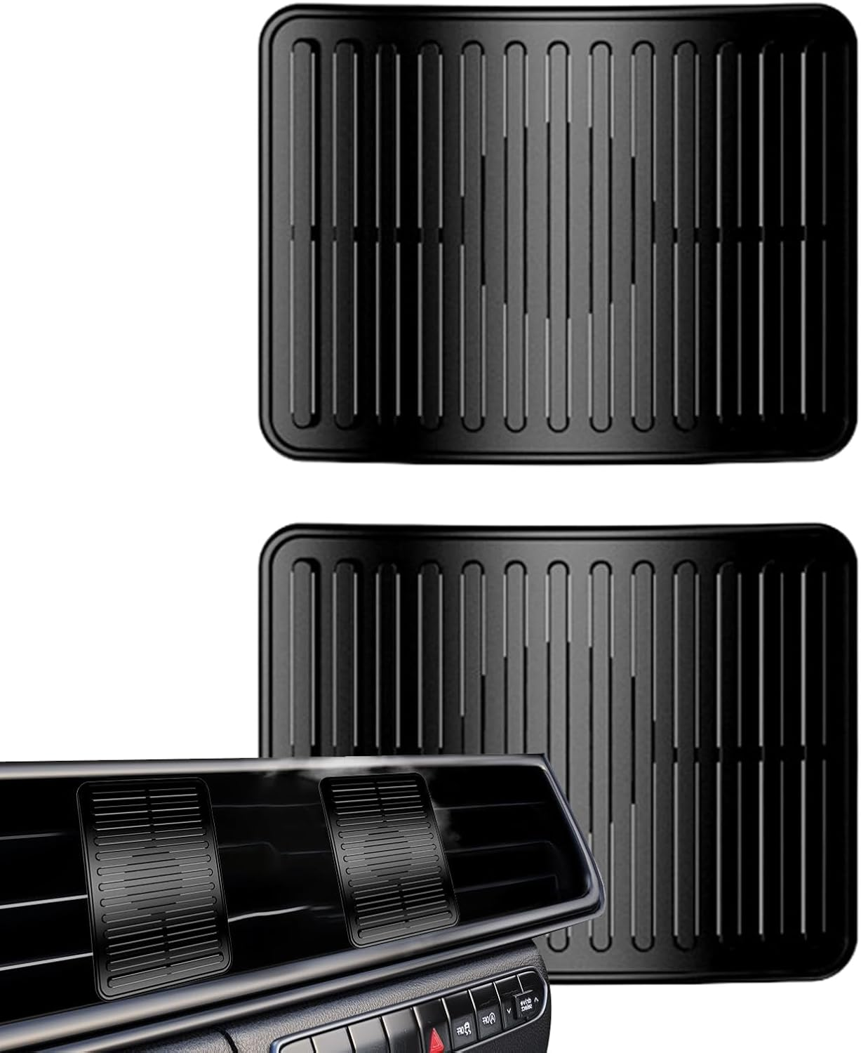 Car Air Vent Wind Deflector - Car Air Conditioner Windshield Vent Cover,Road Trip Must Have Vehicle Interior Baffle with Clip for Sedan, Taxi