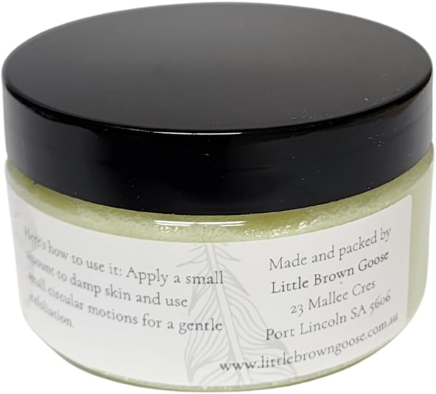 Little Brown Goose Raspberry and Vanilla Whipped Body Sugar Scrub 270G. 100% Vegan-Friendly, Natural Exfoliant Body Scrub for Smooth Skin, Non-Greasy, Mess-Free, Body Scrub Body Polish, Handmade in South Australia image number 6