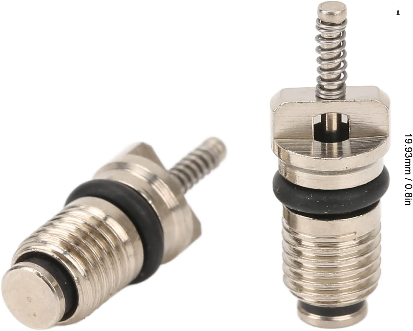 50Pcs Car Air Conditioning Valve Core,R134 Automotive AC Valve Refrigeration Valve Cores Replacement Aluminium Alloy Copper for Most Automotive RV Air Conditioning Tire Remover image number 1