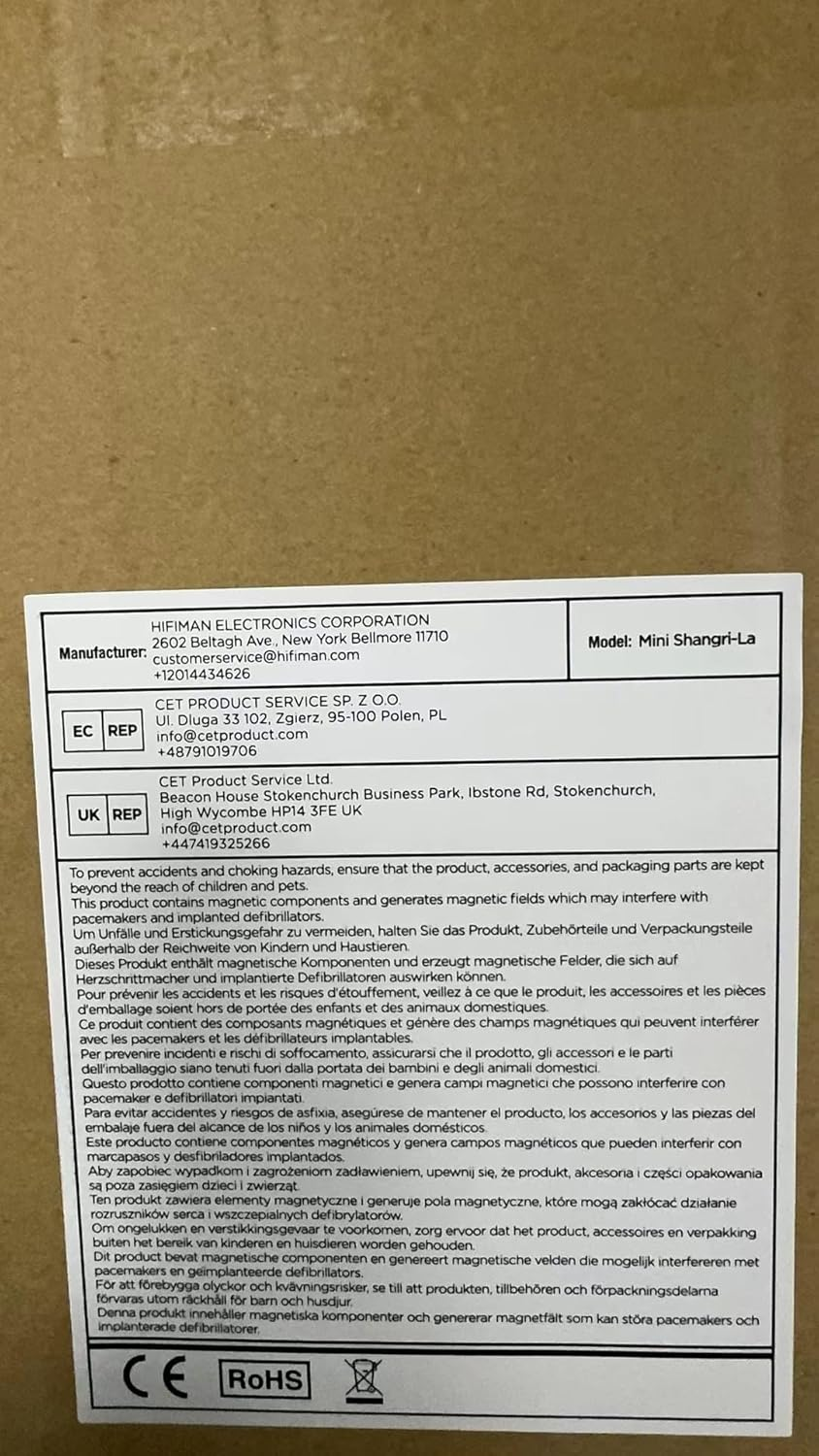Hifiman Mini Shangri-La Electrostatic Headphone Nanometer Thickness Diaphragm, Nano Particle Coating, Nanometer Protection Layer Headset with Amplifier image number 5