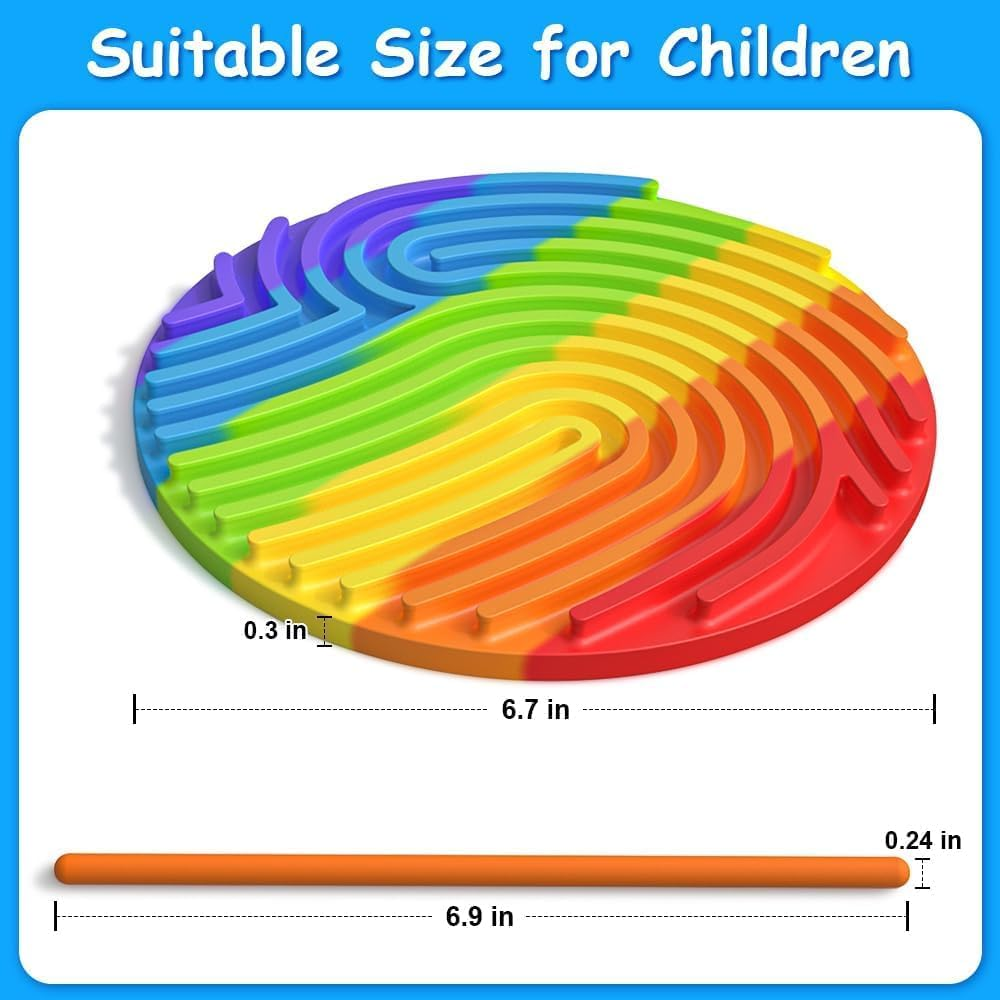 Sensory Activity Board, Silicone Fidget Toy for Autistic/Adhd/Stress/Anxiety, Silent Busy Pad for Kids & Adults Calming, Come with Travel Bag & 13 Strings image number 1