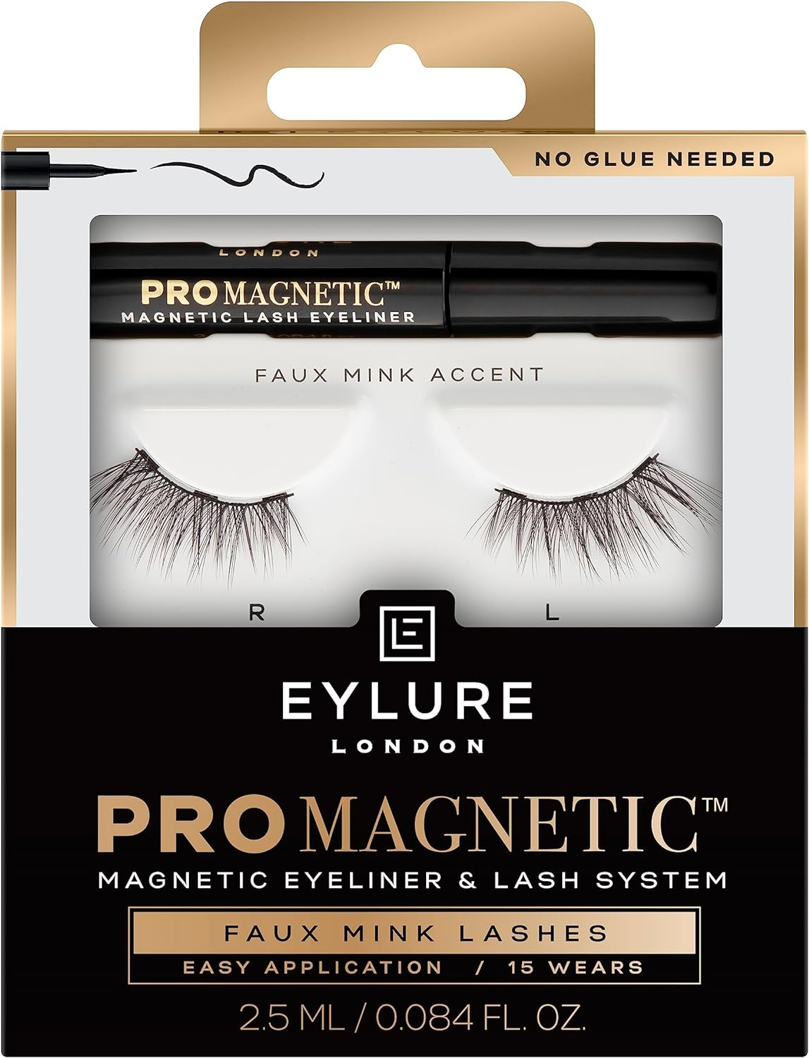 Eylure Promagnetic Lash Kit, Magnetic Eyeliner & Lash System, Accent, 2.5Ml image number 2