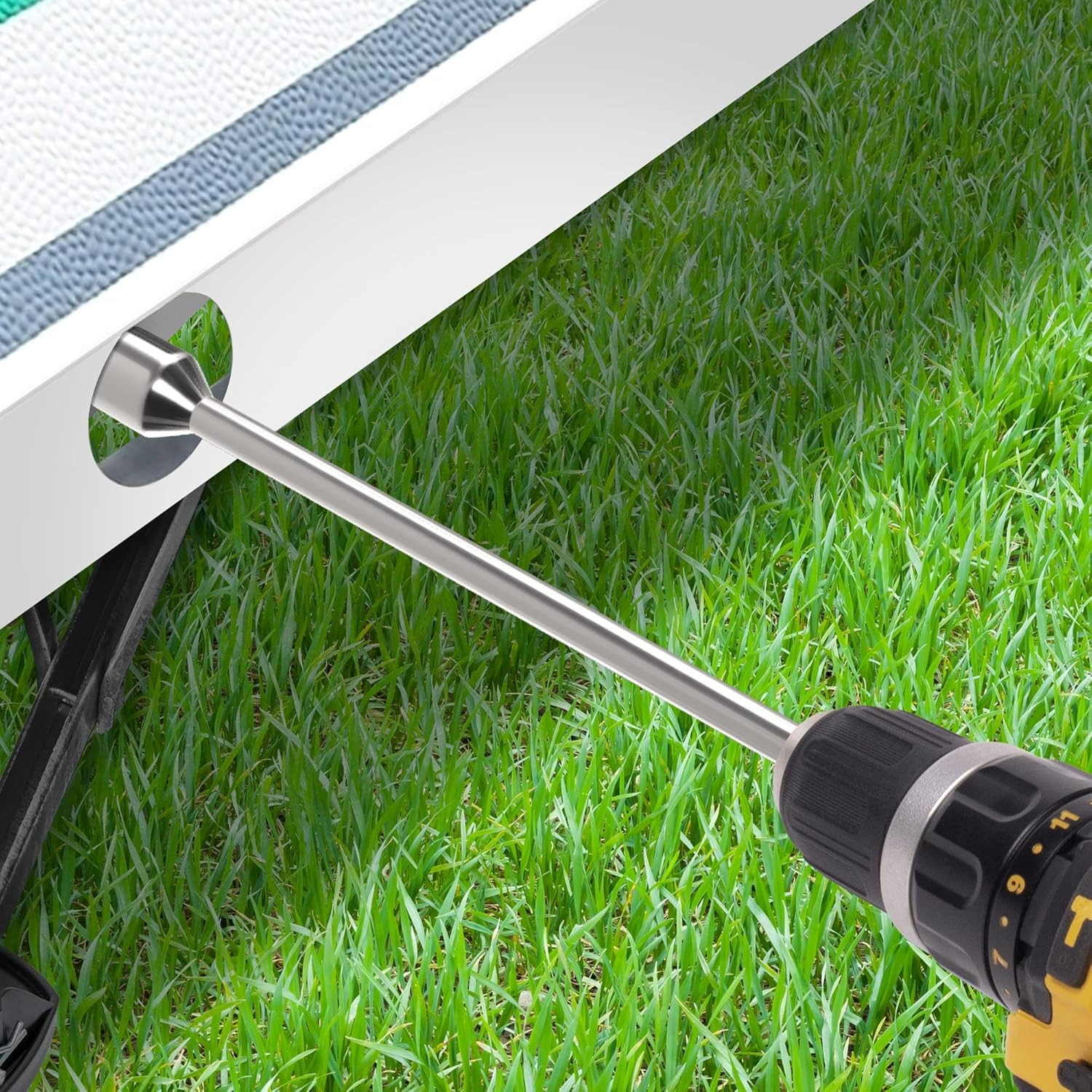 Corner Steady Caravan Leg Winder Drill Attachment - Stand Jack Extension Socket 19Mm Electric Drill Attachment - Caravan Drill Leg Winder Adapter for Caravan Corner Steadies (30Cm) image number 1