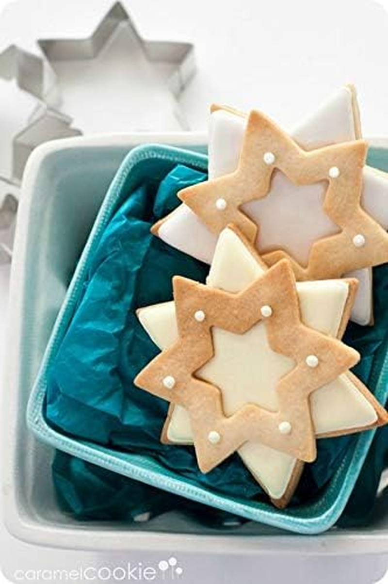 Antallcky Star Cookie Cutter Set-10 Pcs Stainless Steel Six-Pointed-Star Biscuit Molds Fondant Cake Cookie Cutter Set Pastry Mold for Stars Linzer and 3D Christmas Tree Cookies image number 5