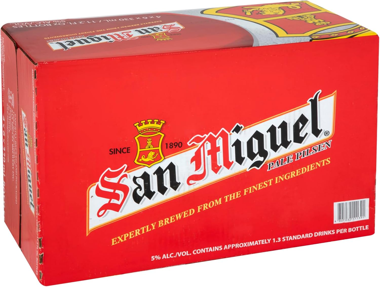 San Miguel Pale Pilsen 330Ml Bottle, 24 Pack